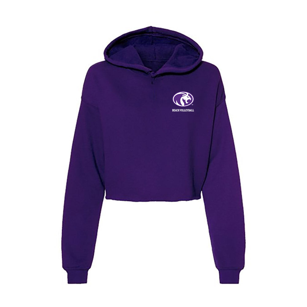 North Alabama - NCAA Beach Volleyball : Hope Dicken - Women's Crop Fleece Hoodie-0