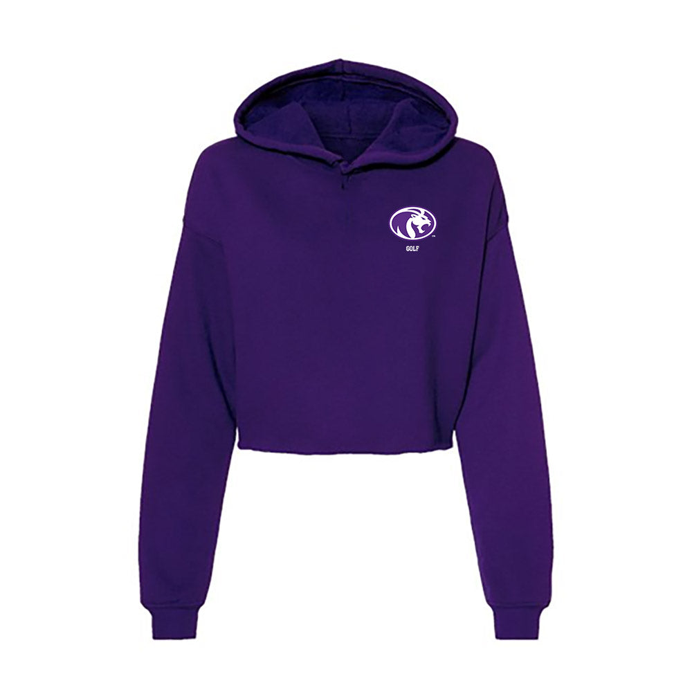 North Alabama - NCAA Men's Golf : Corey Maher - Women's Crop Fleece Hoodie-0
