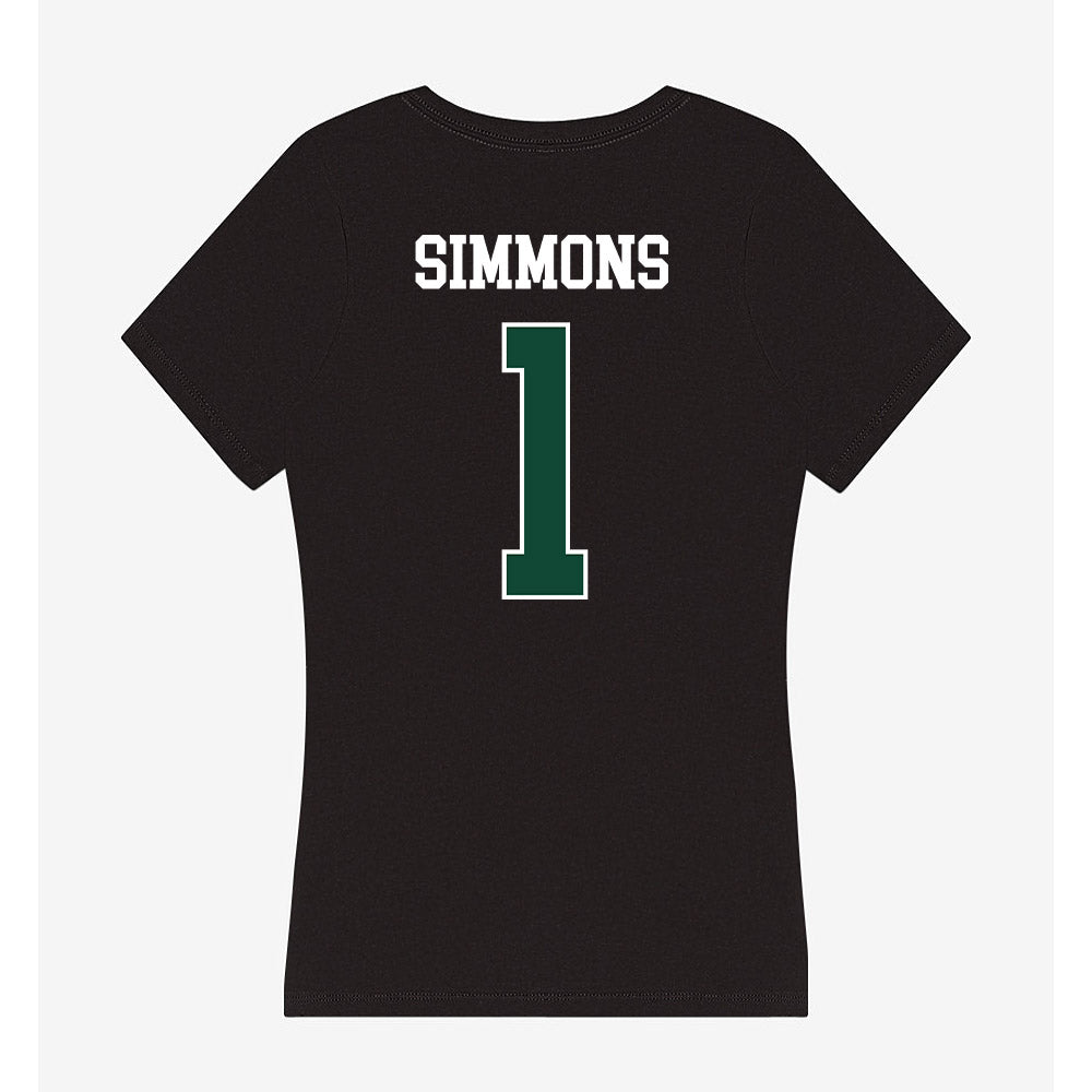 Ohio - NCAA Men's Basketball : Javan Simmons - Classic Shersey Women's V-Neck T-Shirt-1