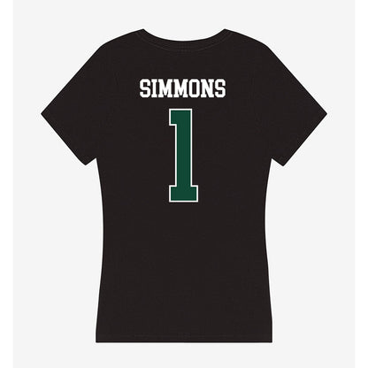 Ohio - NCAA Men's Basketball : Javan Simmons - Classic Shersey Women's V-Neck T-Shirt-1