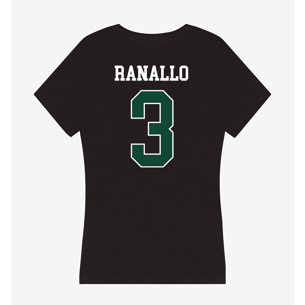 Ohio - NCAA Women's Basketball : Bella Ranallo - Classic Shersey Women's V-Neck T-Shirt-1