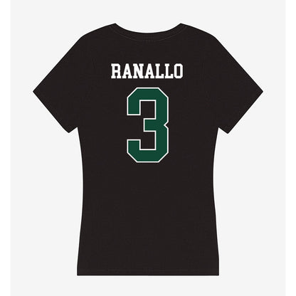 Ohio - NCAA Women's Basketball : Bella Ranallo - Classic Shersey Women's V-Neck T-Shirt-1