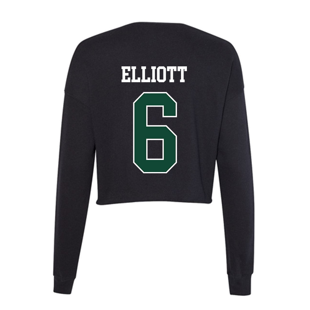 Ohio - NCAA Men's Basketball : Elijah Elliott - Classic Shersey Women's Cropped Crew Fleece-1