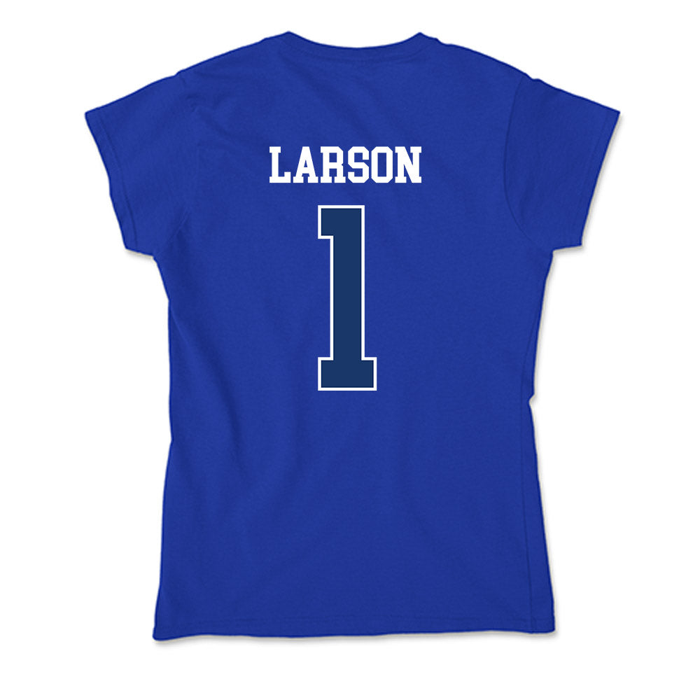 Drake - NCAA Men's Basketball : Owen Larson - Soft Style Women’s T-Shirt-2