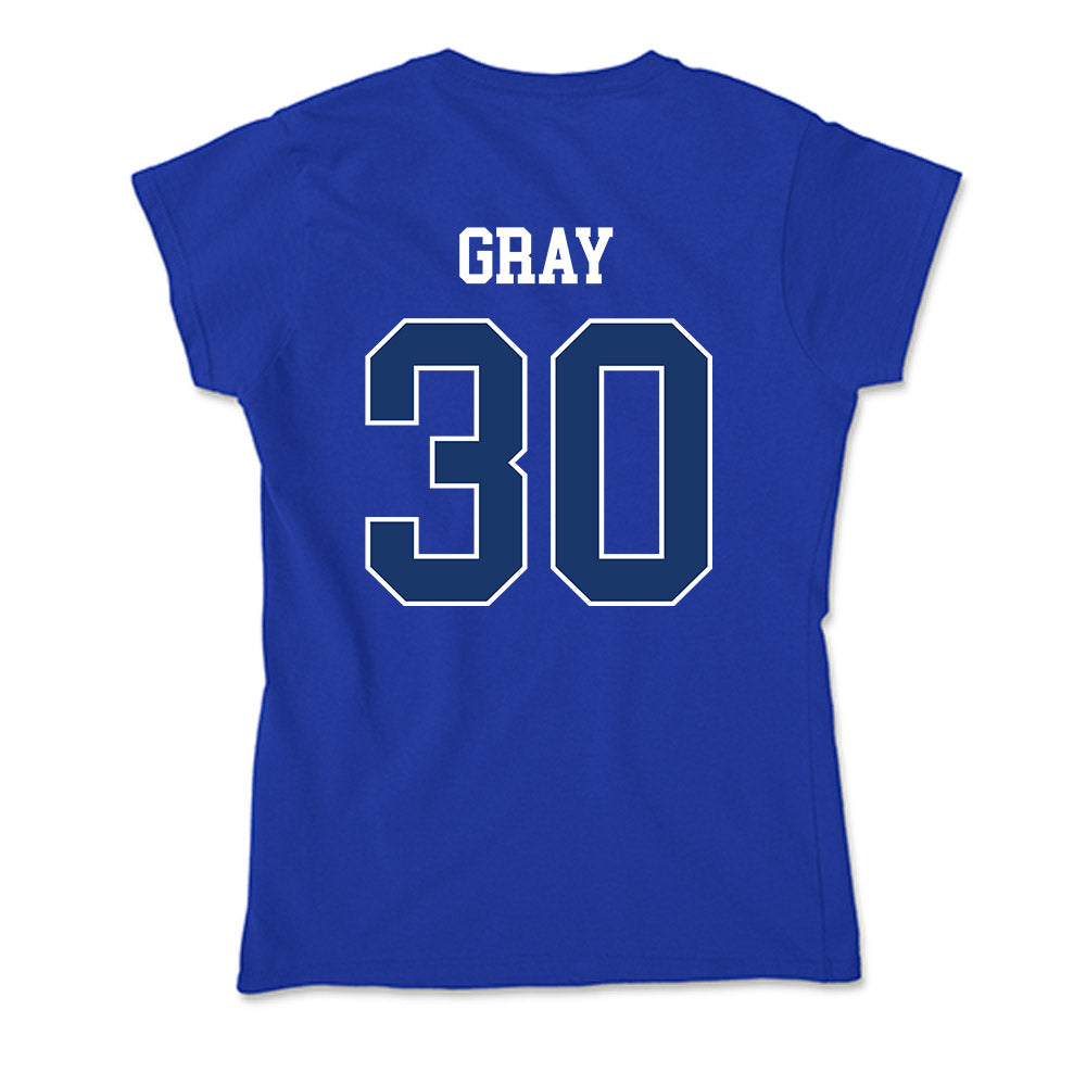 Drake - NCAA Women's Basketball : Taedyn Gray - Soft Style Women’s T-Shirt-1