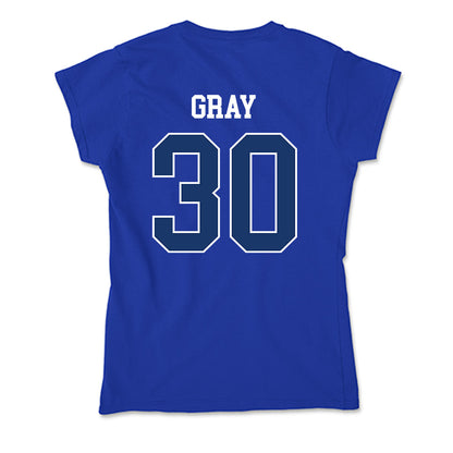 Drake - NCAA Women's Basketball : Taedyn Gray - Soft Style Women’s T-Shirt-1
