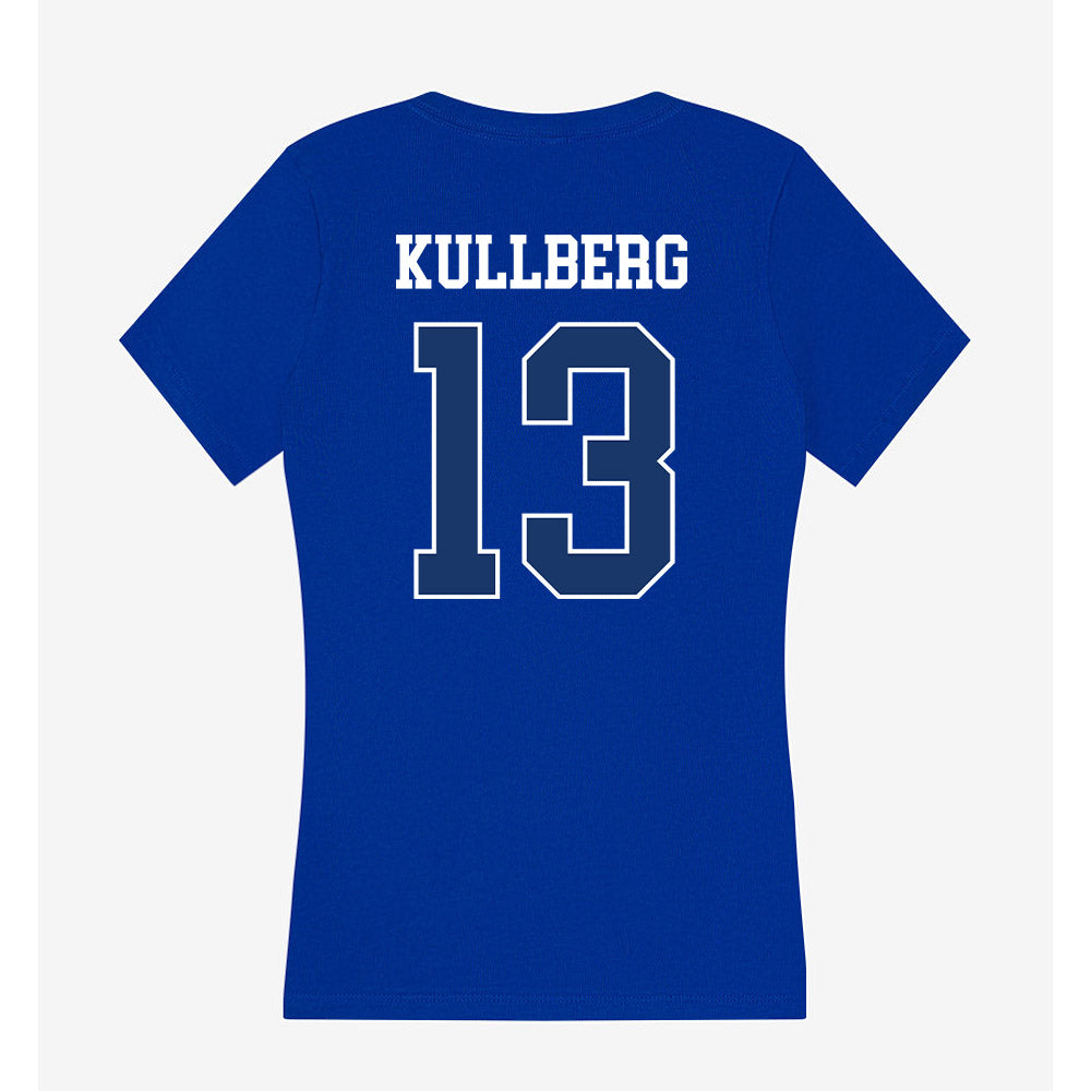 Drake - NCAA Women's Soccer : Lauren Kullberg - Women's V-Neck T-Shirt-1