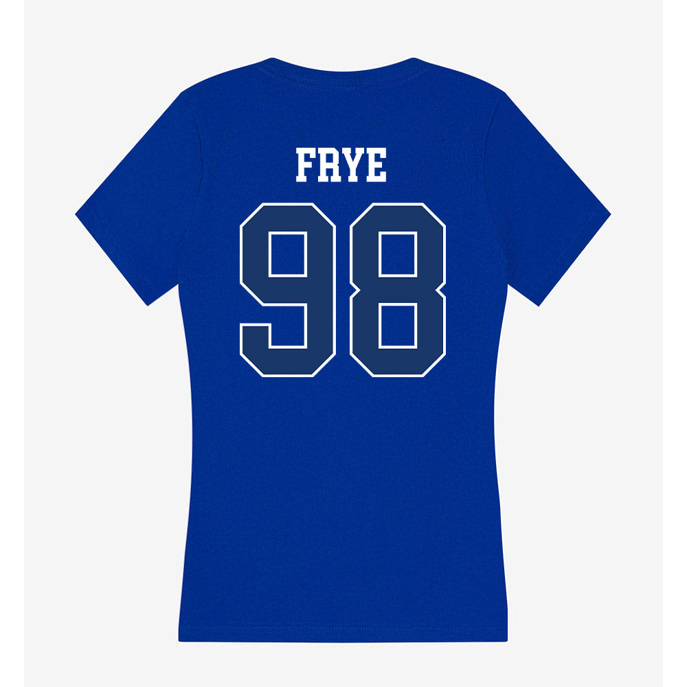 Drake - NCAA Football : Duke Frye - Women's V-Neck T-Shirt-1
