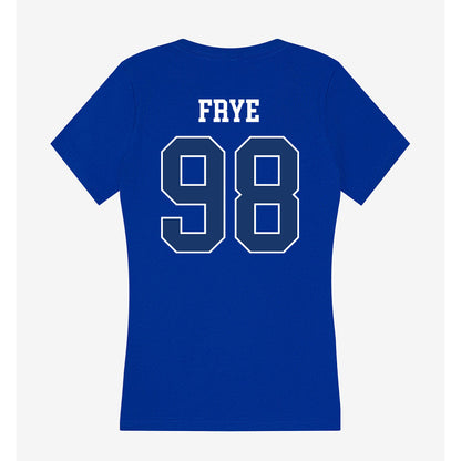 Drake - NCAA Football : Duke Frye - Women's V-Neck T-Shirt-1