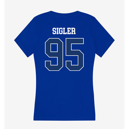 Drake - NCAA Football : Cole Sigler - Women's V-Neck T-Shirt-1