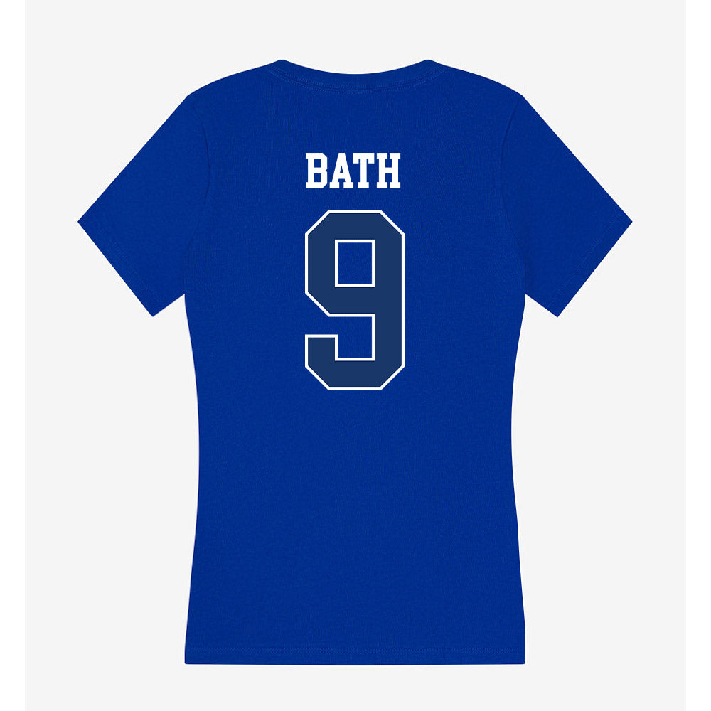 Drake - NCAA Men's Basketball : Patrick Bath - Women's V-Neck T-Shirt-1