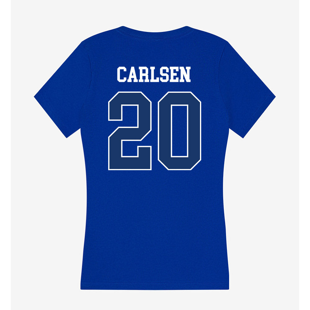 Drake - NCAA Women's Basketball : Lexi Carlsen - Women's V-Neck T-Shirt-1