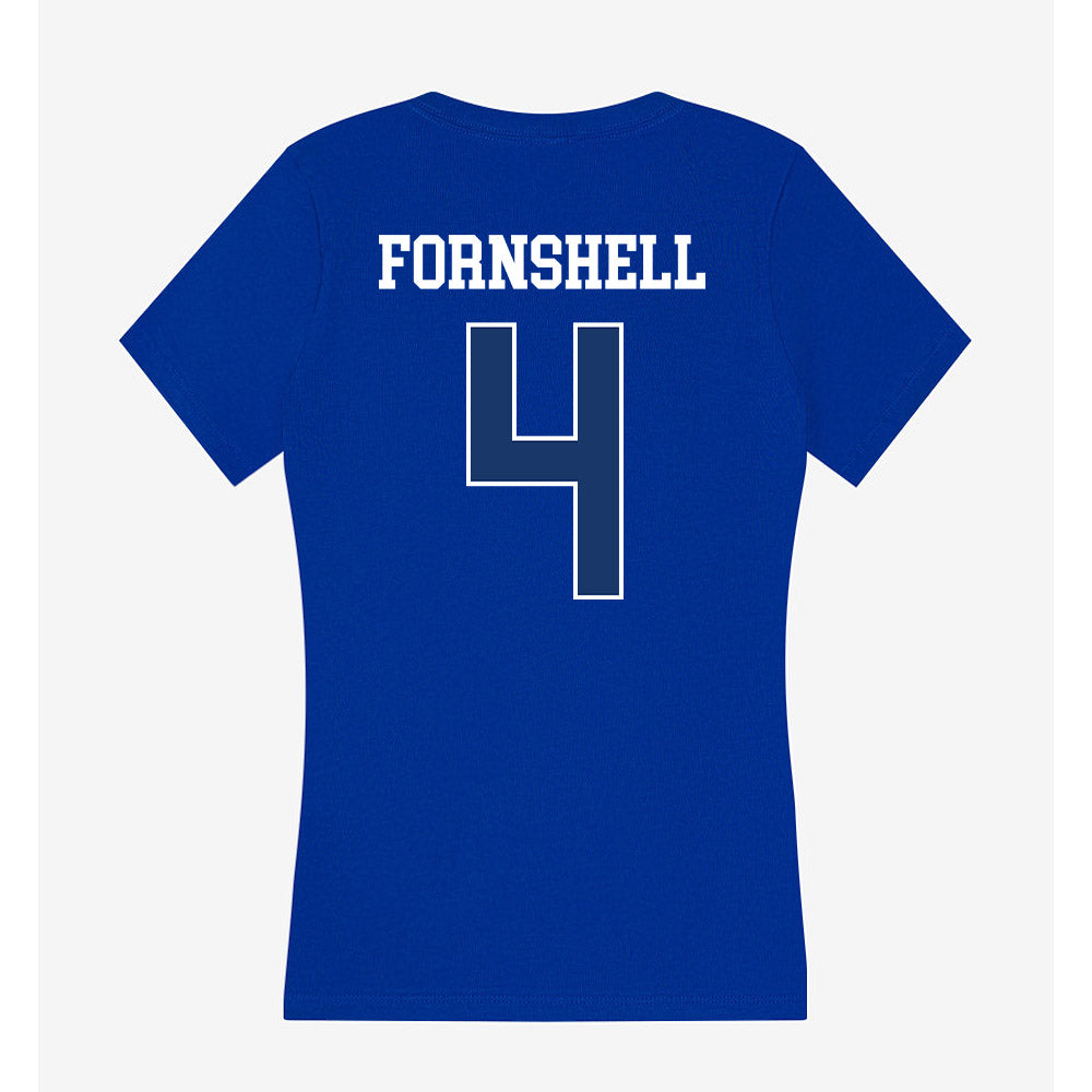 Drake - NCAA Women's Basketball : Shannon Fornshell - Women's V-Neck T-Shirt-1