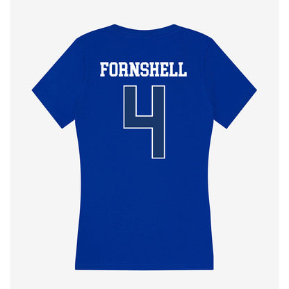 Drake - NCAA Women's Basketball : Shannon Fornshell - Women's V-Neck T-Shirt-1