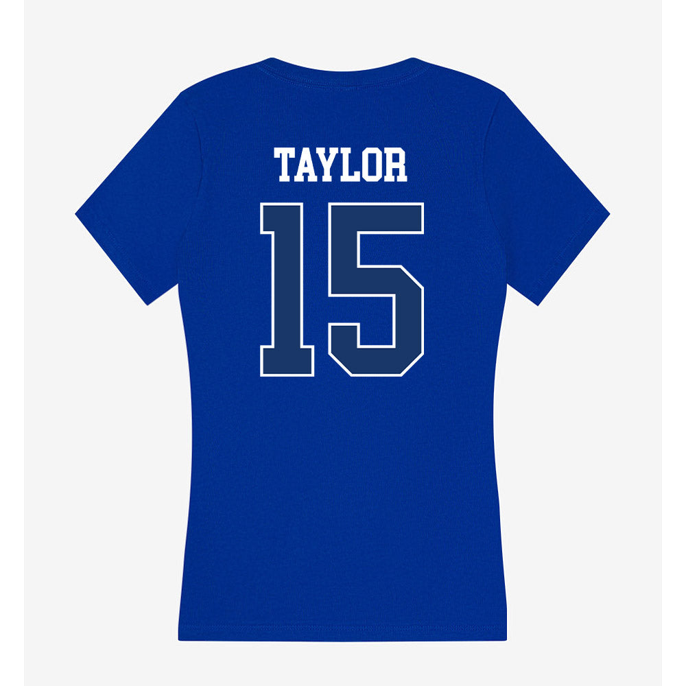 Drake - NCAA Women's Basketball : Maggie Taylor - Women's V-Neck T-Shirt-1