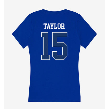 Drake - NCAA Women's Basketball : Maggie Taylor - Women's V-Neck T-Shirt-1