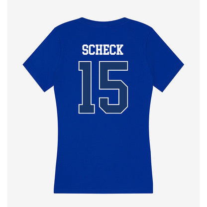 Drake - NCAA Softball : Jayme Scheck - Women's V-Neck T-Shirt-1