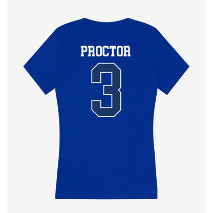 Drake - NCAA Football : Taye Proctor - Women's V-Neck T-Shirt-1