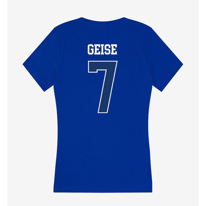 Drake - NCAA Women's Volleyball : Madison Geise - Women's V-Neck T-Shirt-1