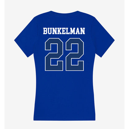 Drake - NCAA Football : Derrick Bunkelman - Women's V-Neck T-Shirt-1