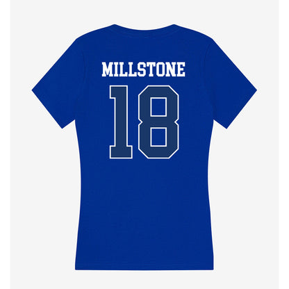 Drake - NCAA Women's Soccer : Paige Millstone - Women's V-Neck T-Shirt-1