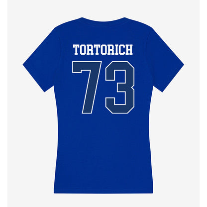 Drake - NCAA Football : Tyler Tortorich - Women's V-Neck T-Shirt-1
