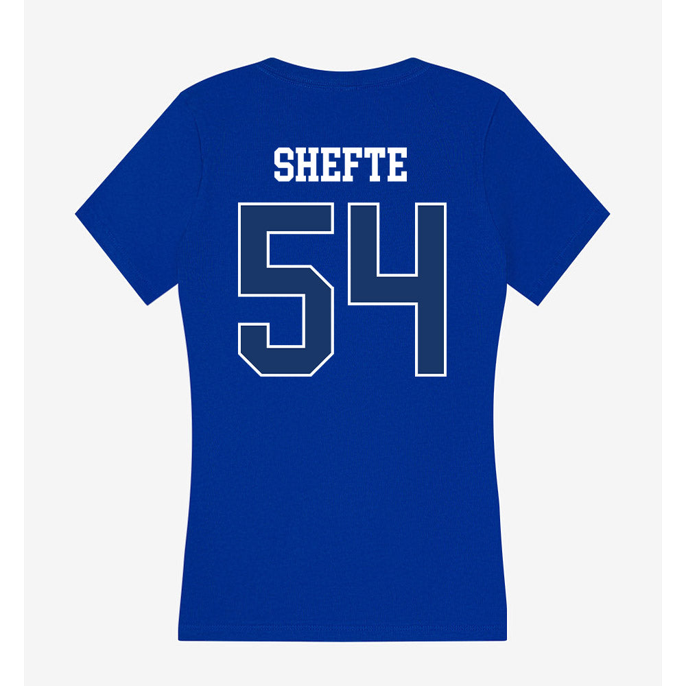 Drake - NCAA Football : Tom Shefte - Women's V-Neck T-Shirt-1