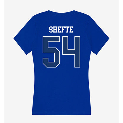 Drake - NCAA Football : Tom Shefte - Women's V-Neck T-Shirt-1