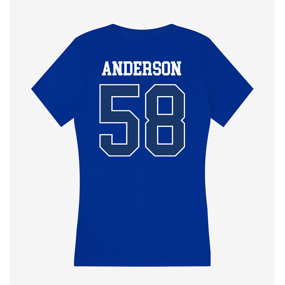 Drake - NCAA Football : Trystan Anderson - Women's V-Neck T-Shirt-1