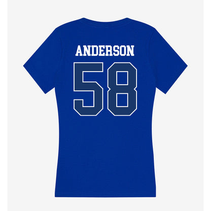 Drake - NCAA Football : Trystan Anderson - Women's V-Neck T-Shirt-1