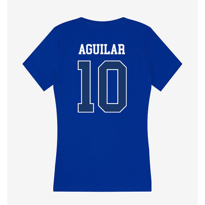 Drake - NCAA Football : Christian Aguilar - Women's V-Neck T-Shirt-1