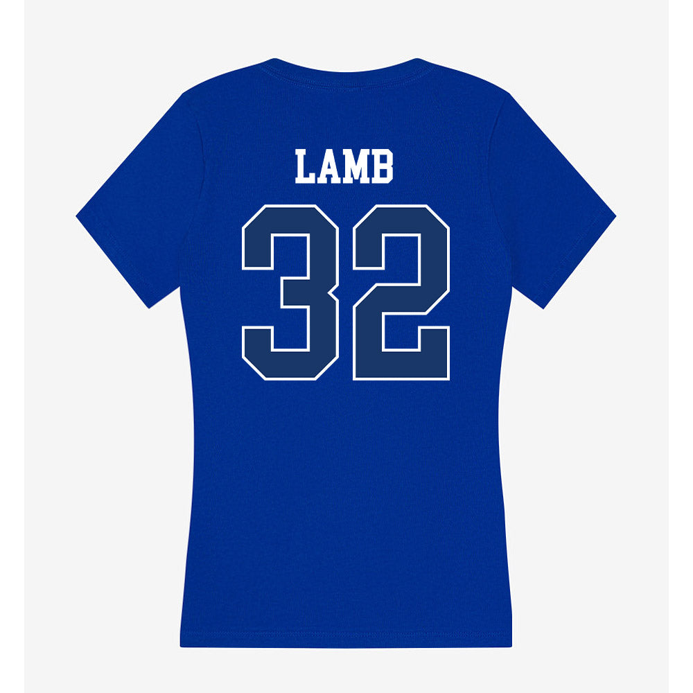 Drake - NCAA Football : Chase Lamb - Women's V-Neck T-Shirt-1