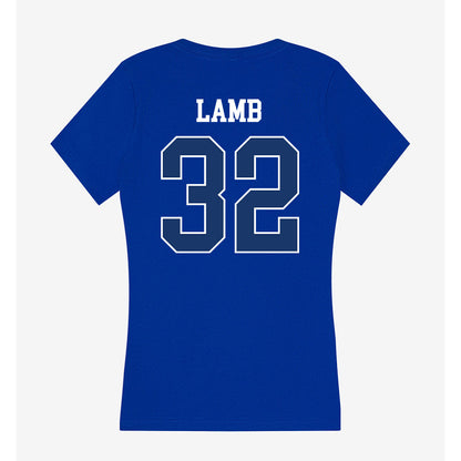 Drake - NCAA Football : Chase Lamb - Women's V-Neck T-Shirt-1