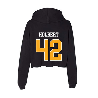 VCU - NCAA Baseball : Elias Holbert - Women's Crop Fleece Hoodie-1