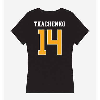 VCU - NCAA Women's Basketball : Tetiana Tkachenko - Women's V-Neck T-Shirt-1