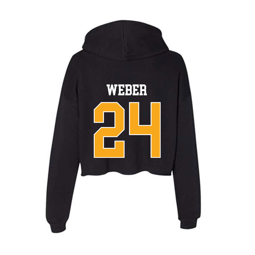 VCU - NCAA Women's Lacrosse : Chloe Weber - Women's Crop Fleece Hoodie-1