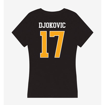 VCU - NCAA Men's Basketball : Lazar Djokovic - Women's V-Neck T-Shirt-1