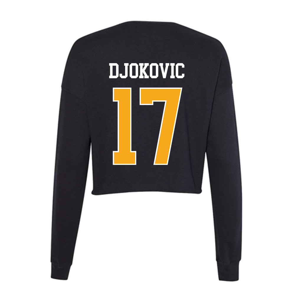 VCU - NCAA Men's Basketball : Lazar Djokovic - Women's Cropped Crew Fleece-1