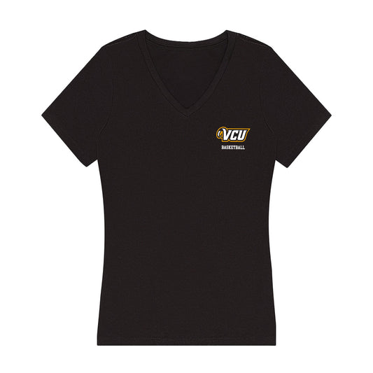 VCU - NCAA Men's Basketball : Michael Belle - Women's V-Neck T-Shirt-0