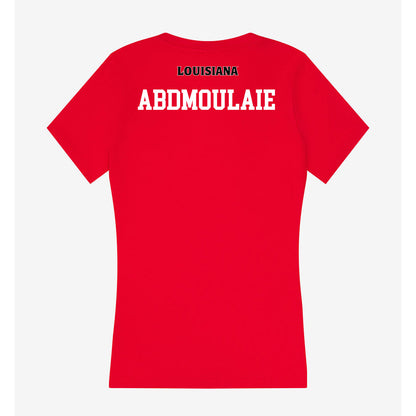 Louisiana - NCAA Women's Track & Field : Evalyn Abdmoulaie - Women's V-Neck T-Shirt-1