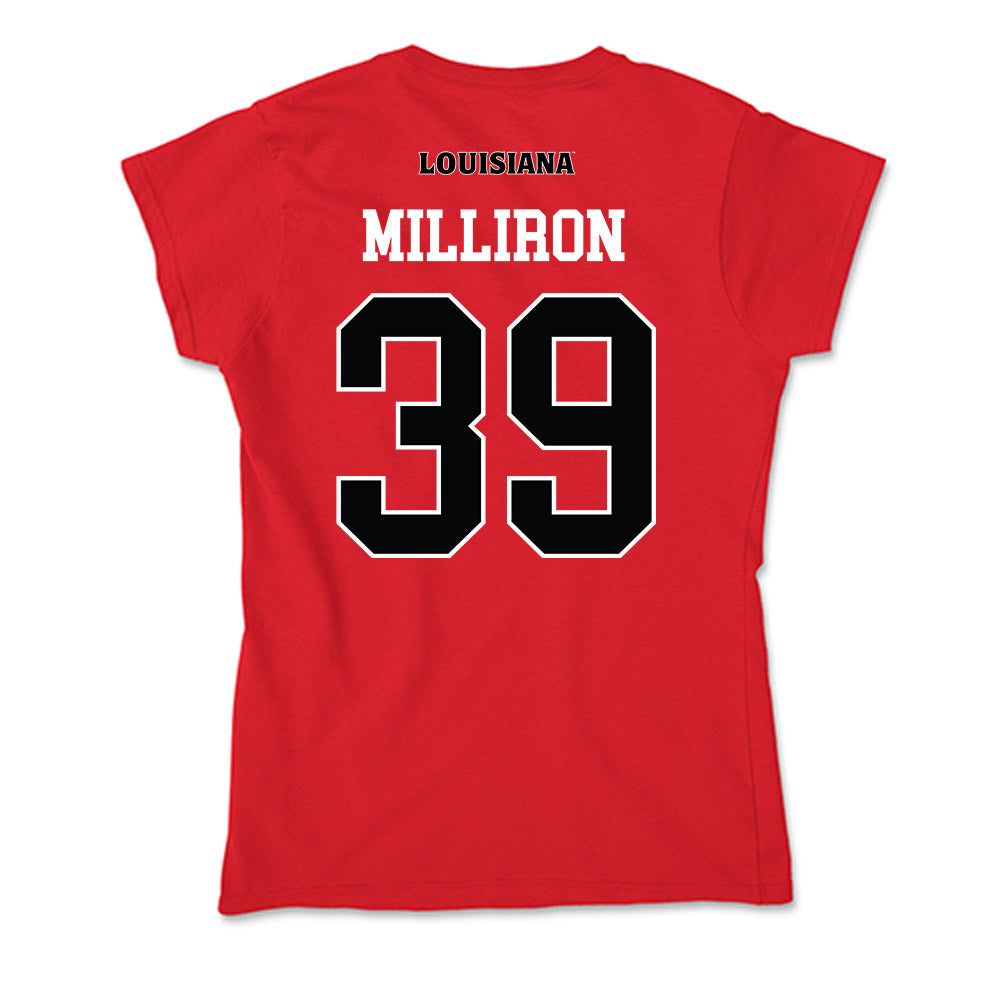 Louisiana - NCAA Football : Carter Milliron - Soft Style Women’s T-Shirt-1