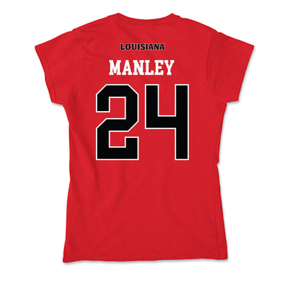 Louisiana - NCAA Women's Basketball : Mikaylah Manley - Soft Style Women’s T-Shirt-1