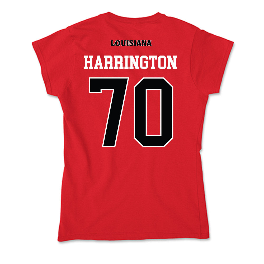 Louisiana - NCAA Football : Jax Harrington - Soft Style Women’s T-Shirt-1