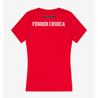 Louisiana - NCAA Men's Tennis : Alejo Ferrer Chueca - Women's V-Neck T-Shirt-1
