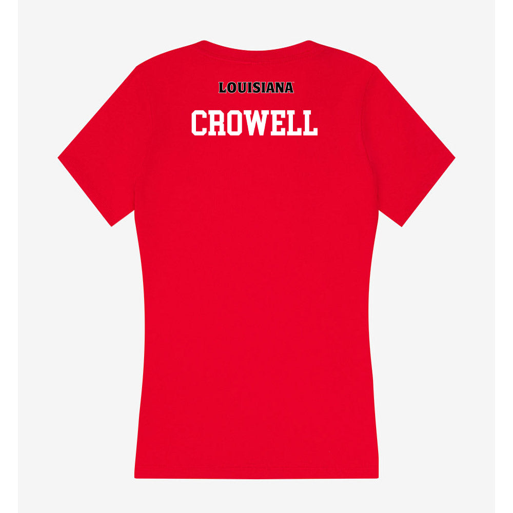 Louisiana - NCAA Women's Cross Country : Chloe Crowell - Women's V-Neck T-Shirt-1