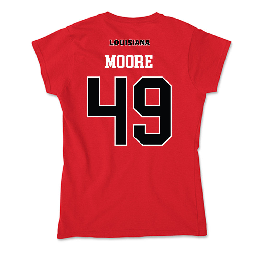 Louisiana - NCAA Football : Travin Moore - Soft Style Women’s T-Shirt-1