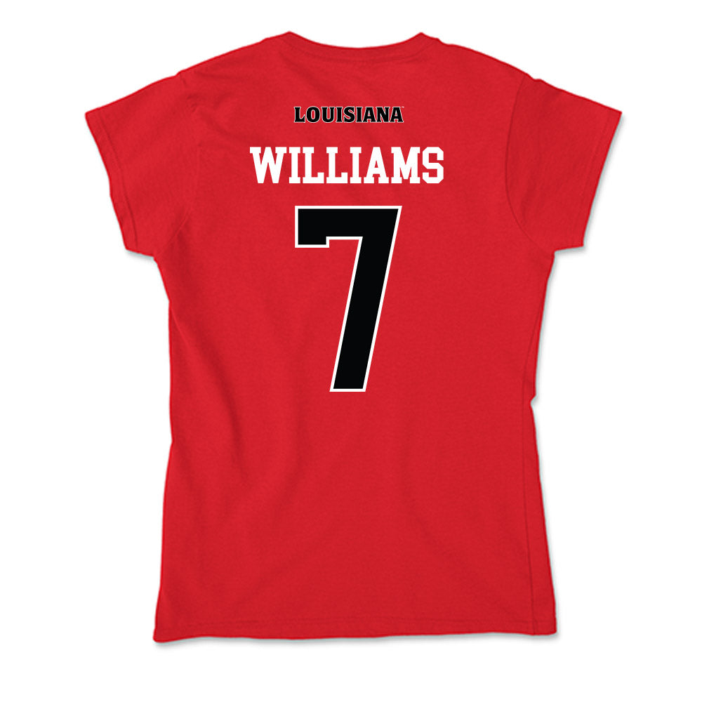 Louisiana - NCAA Softball : Dayzja Williams - Soft Style Women’s T-Shirt-1