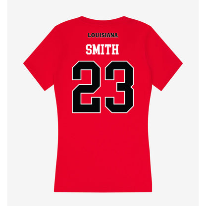 Louisiana - NCAA Softball : Emily Smith - Women's V-Neck T-Shirt-1
