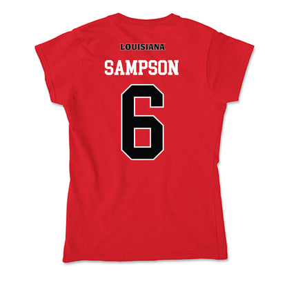Louisiana - NCAA Football : Shelton Sampson - Soft Style Women’s T-Shirt-1