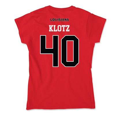 Louisiana - NCAA Football : Logan Klotz - Soft Style Women’s T-Shirt-1